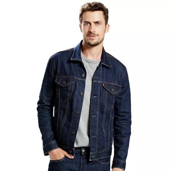 Levi's Original Denim Trucker Jacket, Dark Wash - Men's Small